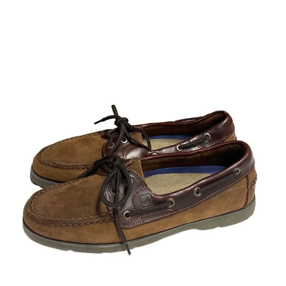 Sperry Brown Leeward Boat Shoe Size 8